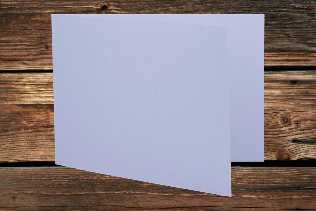 Klappkarten 110x170/340 mm langdoppelt Lavendel 230 g/qm